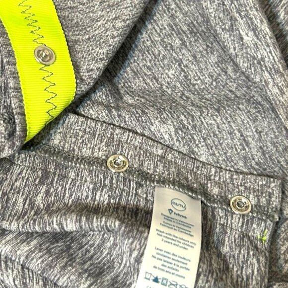 Ivivva Lululemon Vinyasa Scarf Convertible Heathered Gray High Viz Girls Onesize - Picture 3 of 5